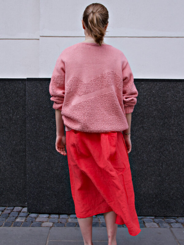 JUMPER BLUSH Z BAWEŁNY PIMA