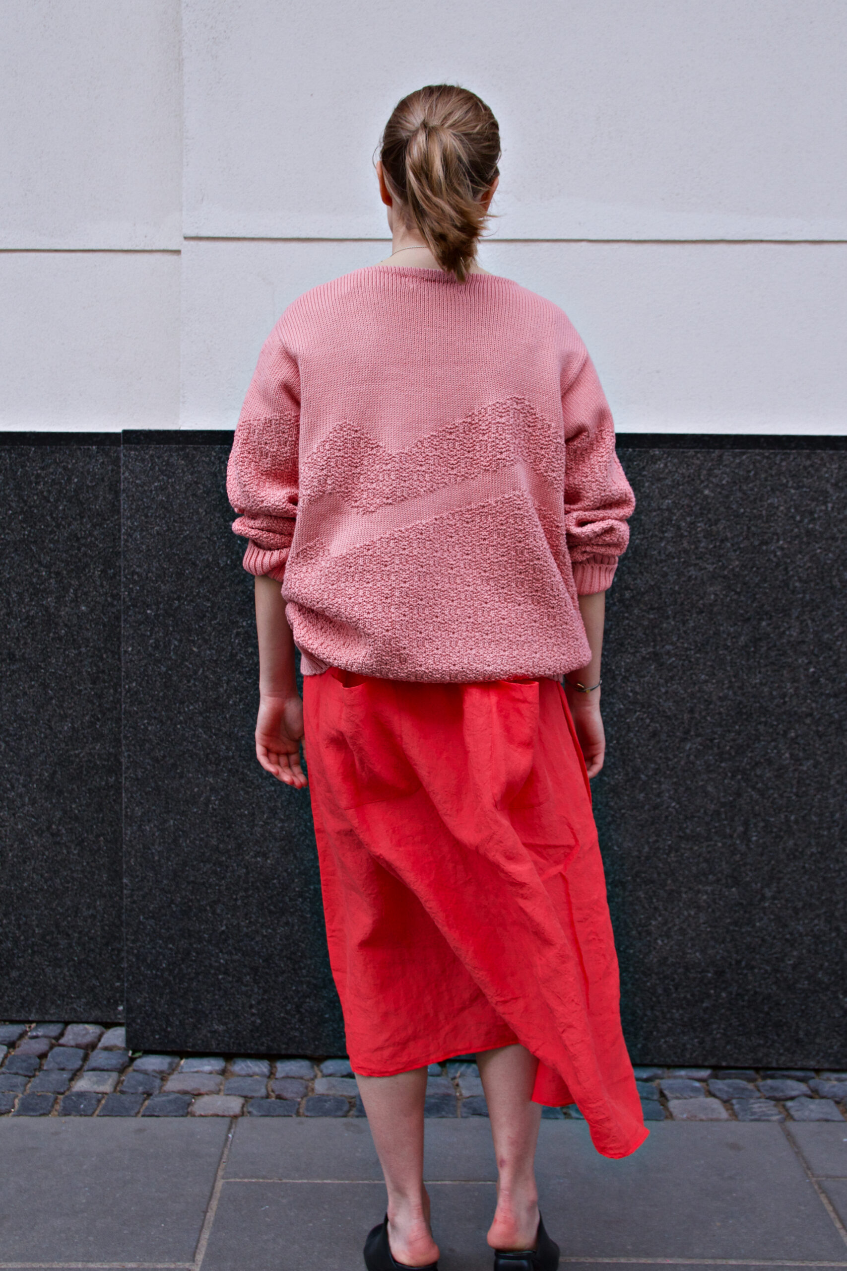 JUMPER BLUSH Z BAWEŁNY PIMA