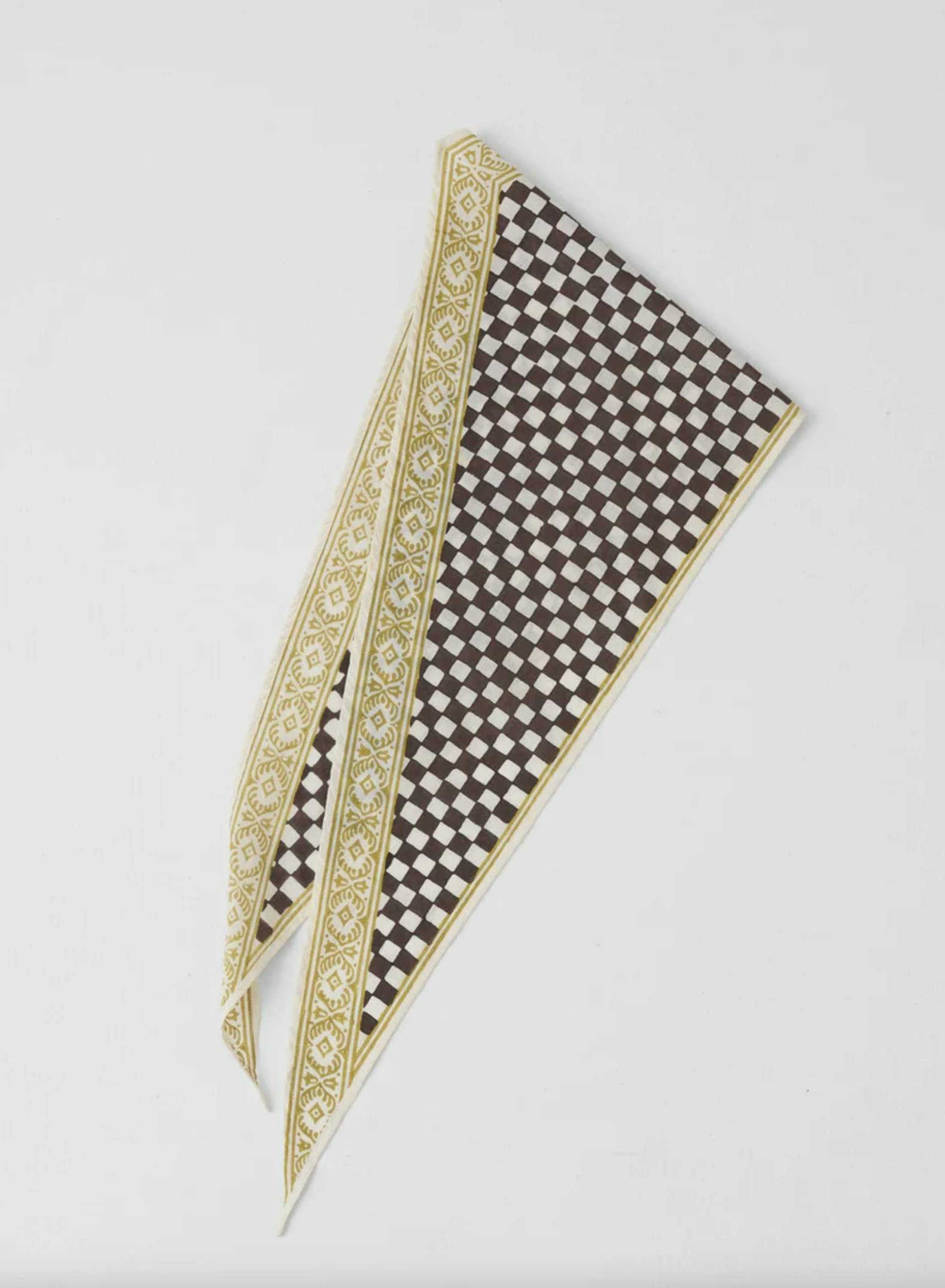 BANDANA W SZACHOWNICĘ CZEKOLADA