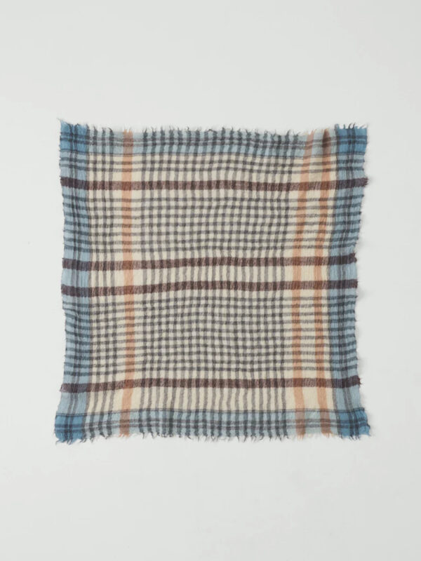 WEŁNIANA BANDANA BŁĘKITNA