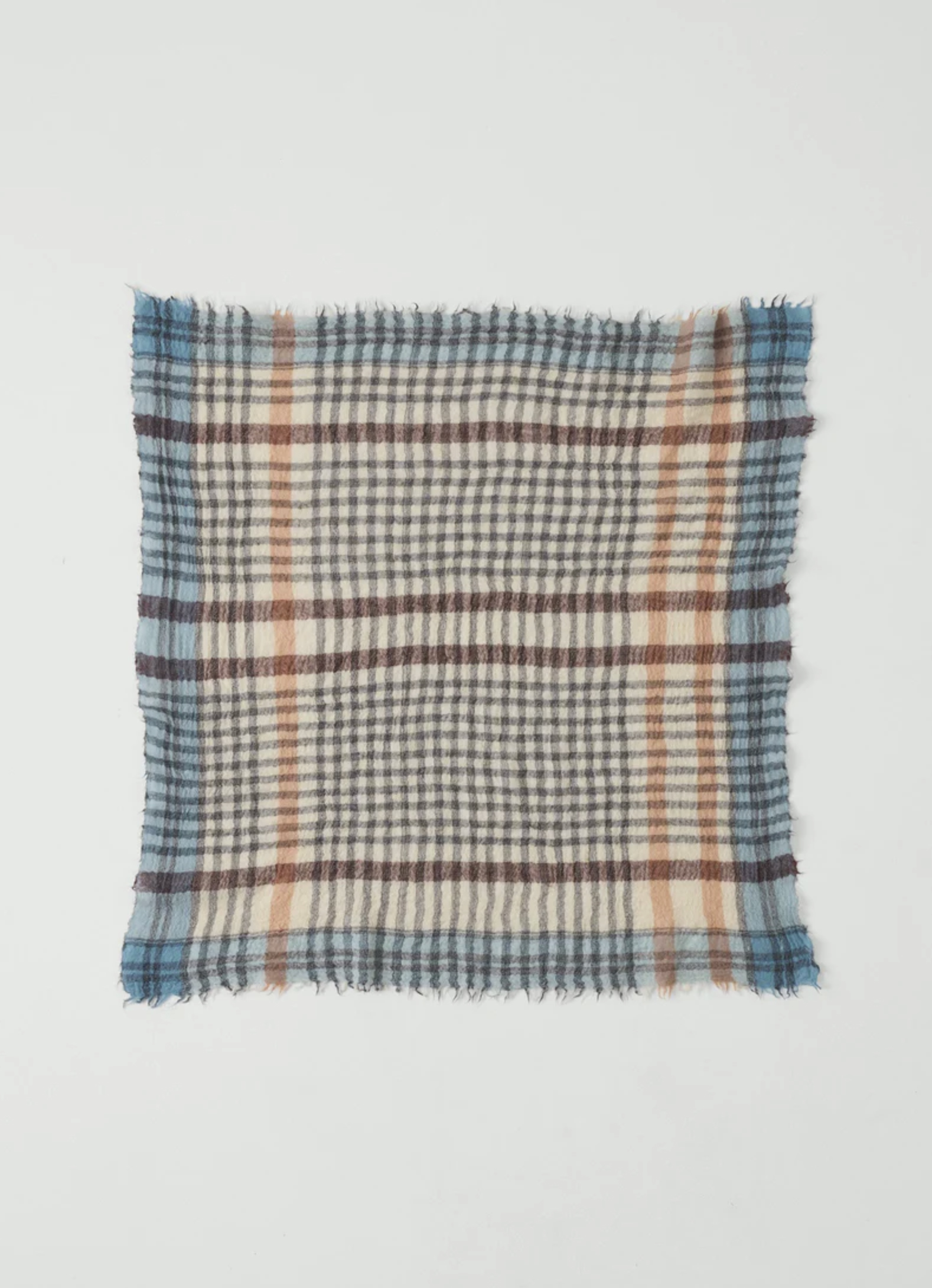 WEŁNIANA BANDANA BŁĘKITNA